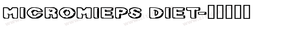 MicroMieps Diet字体转换